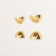 24138 Italian Space Age brass wall scones, set of 4-11