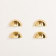 24138 Italian Space Age brass wall scones, set of 4-15
