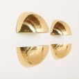 24138 Italian Space Age brass wall scones, set of 4-17