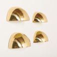24138 Italian Space Age brass wall scones, set of 4-18