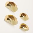 24138 Italian Space Age brass wall scones, set of 4-19