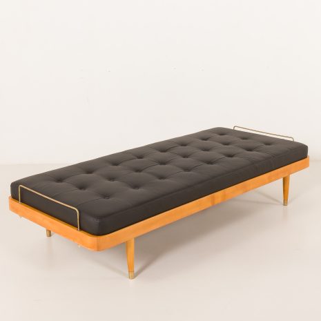 25326 Danish mid century Daybed in black leather, 1960s-15 25326 Danish mid century Daybed in black leather, 1960s-15
