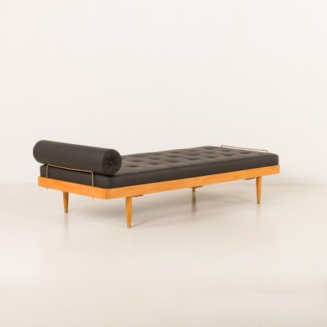 25326 Danish mid century Daybed in black leather, 1960s-4 25326 Danish mid century Daybed in black leather, 1960s-4