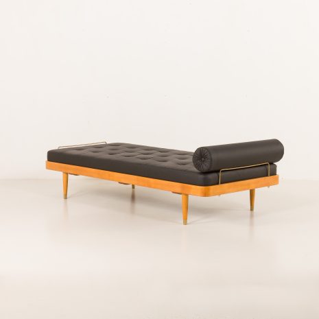 25326 Danish mid century Daybed in black leather, 1960s-5 25326 Danish mid century Daybed in black leather, 1960s-5