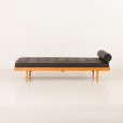 25326 Danish mid century Daybed in black leather, 1960s-6