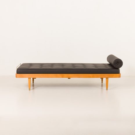 25326 Danish mid century Daybed in black leather, 1960s-6 25326 Danish mid century Daybed in black leather, 1960s-6