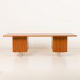 25359 Danish mid century teak extra large executive desk, 1970s-10