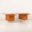 25359 Danish mid century teak extra large executive desk, 1970s-3