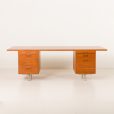 25359 Danish mid century teak extra large executive desk, 1970s-6