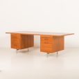 25359 Danish mid century teak extra large executive desk, 1970s-7