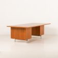 25359 Danish mid century teak extra large executive desk, 1970s-9
