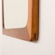 25394 Scandinavian mid century teak mirror with a console, 1960s-11