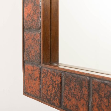 25396 Danish mid century mirror with ceramic tiles, 1970s-3 25396 Danish mid century mirror with ceramic tiles, 1970s-3