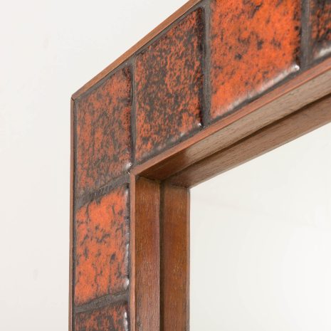 25396 Danish mid century mirror with ceramic tiles, 1970s-5 25396 Danish mid century mirror with ceramic tiles, 1970s-5