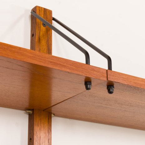 25399 Danish mid century teak wall unit in the style of Poul Cadovius, 1960s-15 25399 Danish mid century teak wall unit in the style of Poul Cadovius, 1960s-15