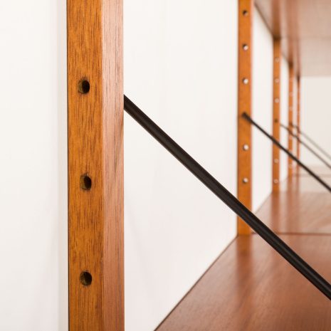 25399 Danish mid century teak wall unit in the style of Poul Cadovius, 1960s-16 25399 Danish mid century teak wall unit in the style of Poul Cadovius, 1960s-16