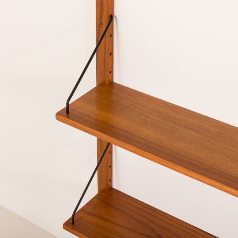 25399 Danish mid century teak wall unit in the style of Poul Cadovius, 1960s-18 25399 Danish mid century teak wall unit in the style of Poul Cadovius, 1960s-18