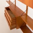 25399 Danish mid century teak wall unit in the style of Poul Cadovius, 1960s-20