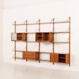 25399 Danish mid century teak wall unit in the style of Poul Cadovius, 1960s-5