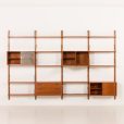 25399 Danish mid century teak wall unit in the style of Poul Cadovius, 1960s-7