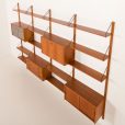 25399 Danish mid century teak wall unit in the style of Poul Cadovius, 1960s-9