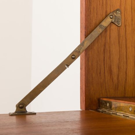 25400 Scandinavian teak wall unit with a secretaire, 1970s-9 25400 Scandinavian teak wall unit with a secretaire, 1970s-9