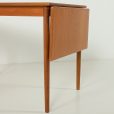 25402 Small Danish teak drop leaf table, 1960s-12