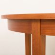 25405 CJ Rosengaarden Teak Expandable Dining Table with 3 extra leaves, Denmark, 1960s-10