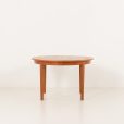 25405 CJ Rosengaarden Teak Expandable Dining Table with 3 extra leaves, Denmark, 1960s-13