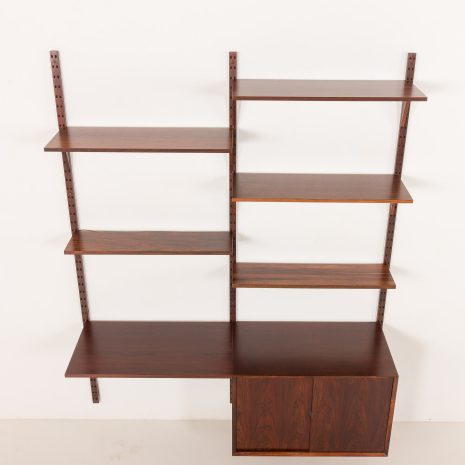 25415 Poul Cadovius rosewood wall unit with a desk for Cado, Denmark 1960s-11 25415 Poul Cadovius rosewood wall unit with a desk for Cado, Denmark 1960s-11