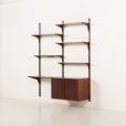 25415 Poul Cadovius rosewood wall unit with a desk for Cado, Denmark 1960s-5