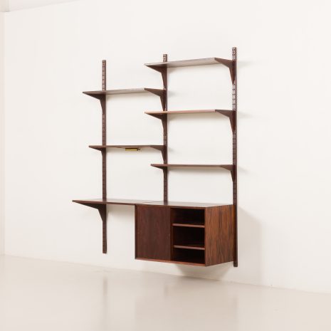 25415 Poul Cadovius rosewood wall unit with a desk for Cado, Denmark 1960s-6 25415 Poul Cadovius rosewood wall unit with a desk for Cado, Denmark 1960s-6