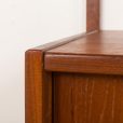 25416 Danish mid century teak one bay wall unit, 1960s-12