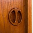 25416 Danish mid century teak one bay wall unit, 1960s-13