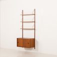 25416 Danish mid century teak one bay wall unit, 1960s-3