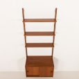 25416 Danish mid century teak one bay wall unit, 1960s-8