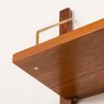 25416 Danish mid century teak one bay wall unit, 1960s-9