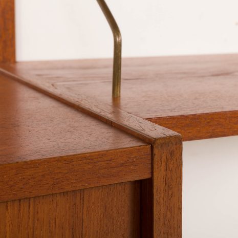 25427 Danish mid century wall unit with a desk shelf, 1960s-14 25427 Danish mid century wall unit with a desk shelf, 1960s-14