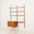 25427 Danish mid century wall unit with a desk shelf, 1960s-3