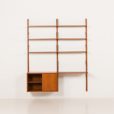 25427 Danish mid century wall unit with a desk shelf, 1960s-6
