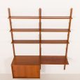 25427 Danish mid century wall unit with a desk shelf, 1960s-8