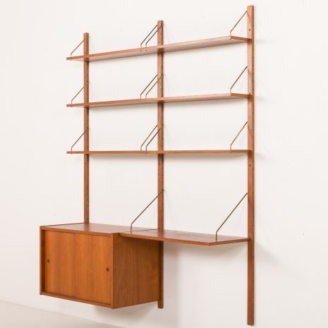 25427 Danish mid century wall unit with a desk shelf, 1960s-9 25427 Danish mid century wall unit with a desk shelf, 1960s-9
