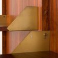 25428 Italian mid century teak wall unit on panels, 1970s-11