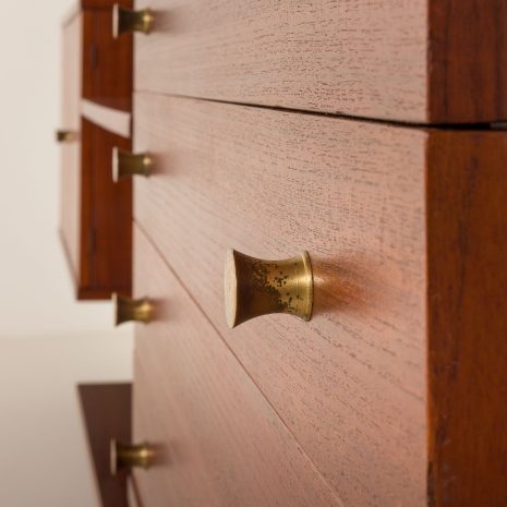 25428 Italian mid century teak wall unit on panels, 1970s-8 25428 Italian mid century teak wall unit on panels, 1970s-8