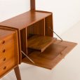 25432 Scandinavian two bay Ergo wall unit by John Texmon, Norway, 1960s-17
