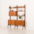 25432 Scandinavian two bay Ergo wall unit by John Texmon, Norway, 1960s-2
