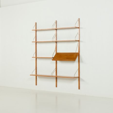 25439 Sacaninavian teak wall unit in the style of Poul Cadovius, 1970s-03 25439 Sacaninavian teak wall unit in the style of Poul Cadovius, 1970s-03