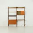 25442 Scandinavian freestanding wall unit model Ergo with a desk, Norway 1960s-06
