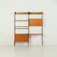 25442 Scandinavian freestanding wall unit model Ergo with a desk, Norway 1960s-07