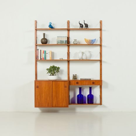 wall unit in teak
